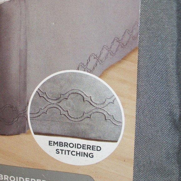 BETTER HOMES & GARDENS Full/Queen Bed Skirt 14" Drop Color:Grey Flannel NIP - Picture 2 of 10